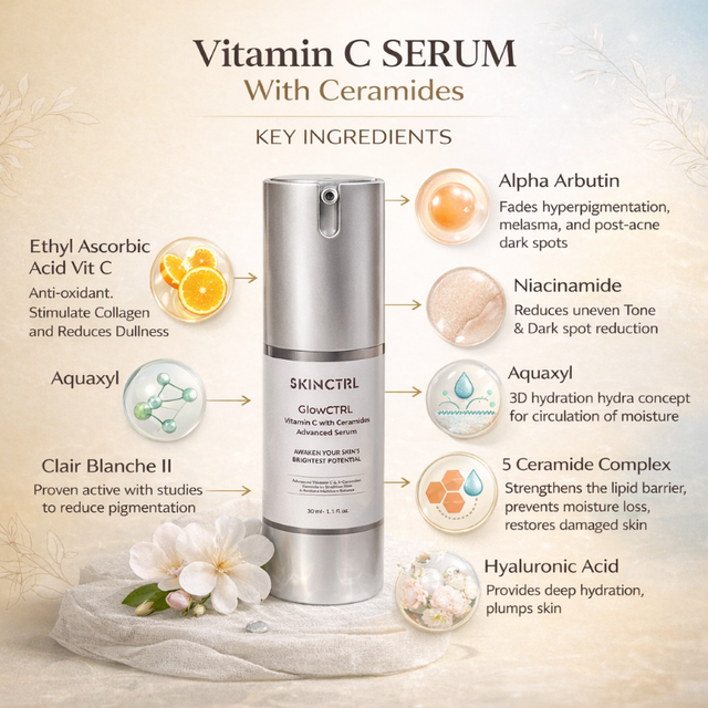 GlowCTRL Vitamin C with Ceramides Advanced Serum